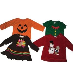 6-9 Month Baby Girl Holiday Set